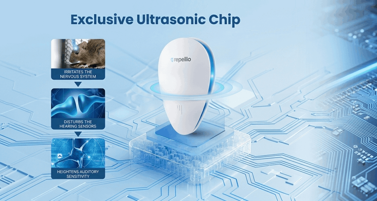 Repellio Has Ultrasonic chip